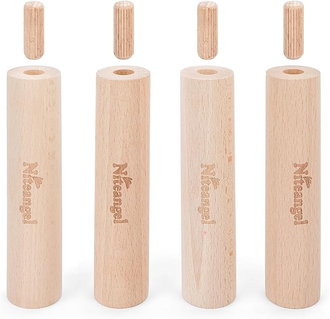 Niteangel Set of Beech Stilts for Elevating & Safely Setting Multi-Chamber Series Maze House