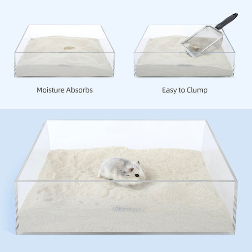 Niteangel Hamster Bath Sand Scoop - Stainless Steel Sand Substrate Shovel  Fine Mesh Metal Sifter Scooper fits Small Animal sandbath Box