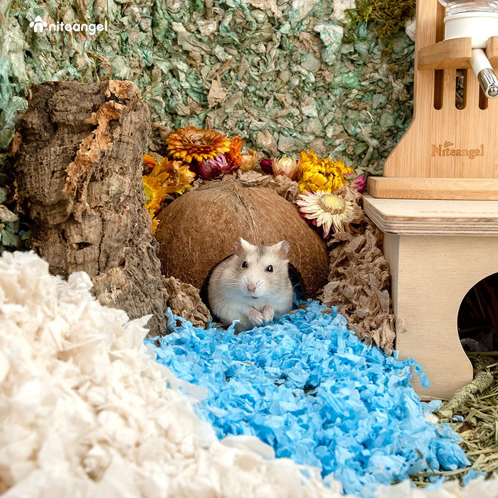 Coconut Hide for Small Animals | Hamster, Gerbil & Mouse Hide, 100% Natural